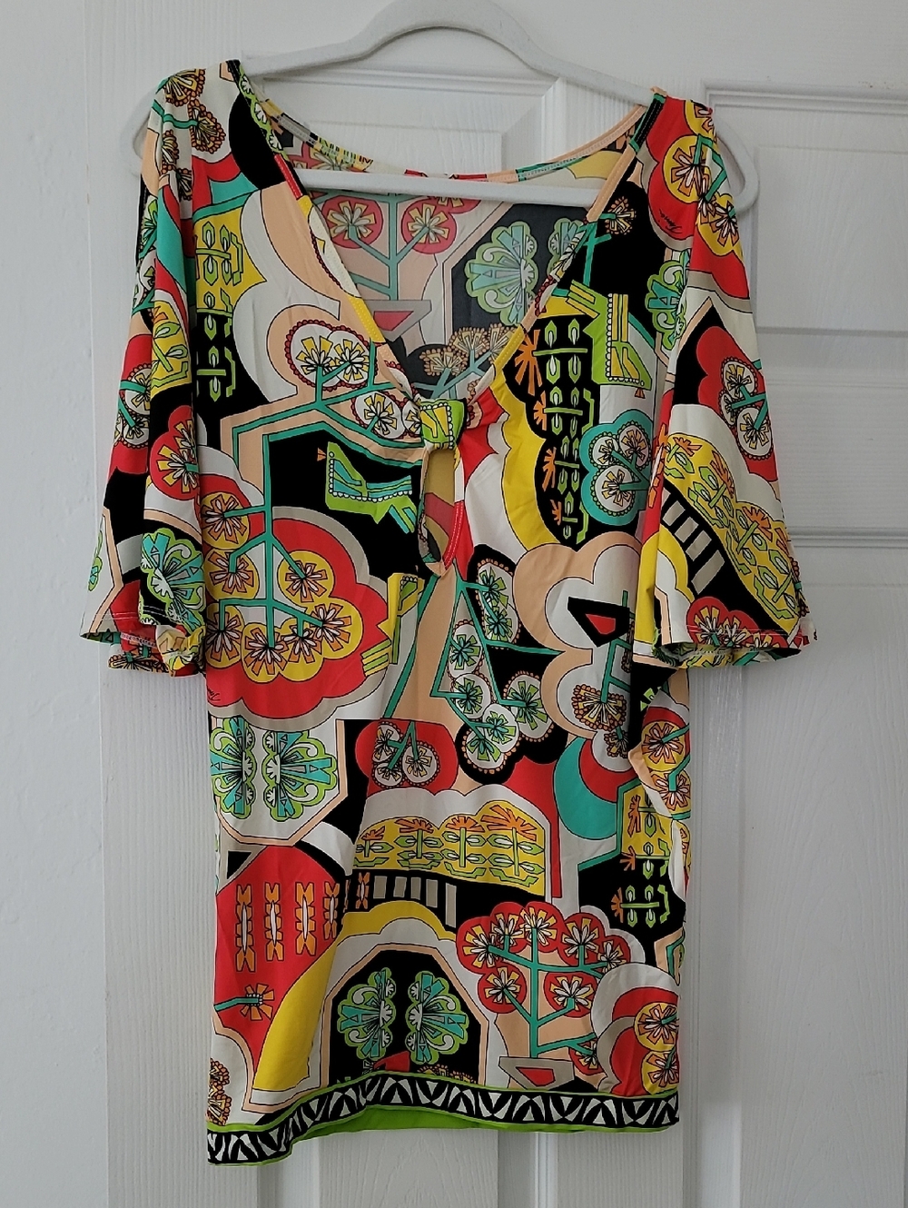 Trina Turk Multicolor Floral & Geometic Resort Wear